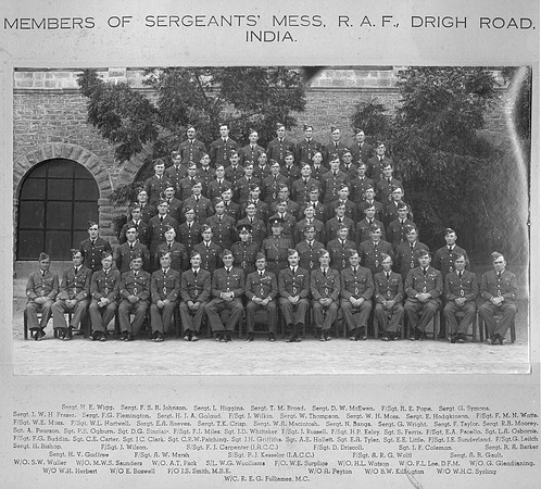 Sergeants' Mess RAF Drigh Road, India