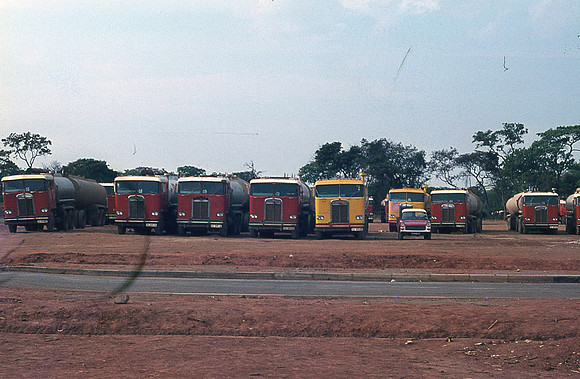 A row of Kenworth Tankers at NOSCO