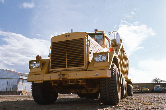 Kenworth with a GM Engine and an Alison automatic gearbox.