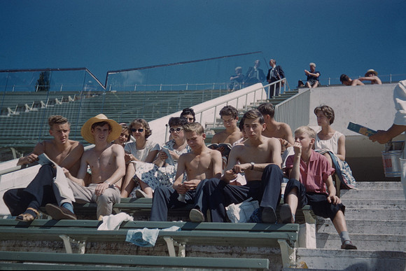 Group in the Olympic Stadium